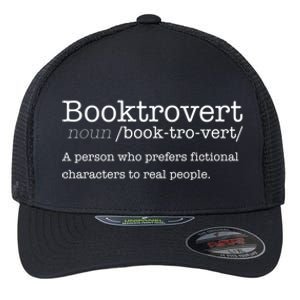 Booktrovert Reading Dictionary Funny Book Introvert Meme Funny Gift Flexfit Unipanel Trucker Cap