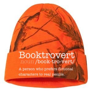 Booktrovert Reading Dictionary Funny Book Introvert Meme Funny Gift Kati Licensed 12" Camo Beanie