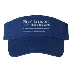 Booktrovert Reading Dictionary Funny Book Introvert Meme Funny Gift Valucap Bio-Washed Visor