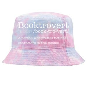 Booktrovert Reading Dictionary Funny Book Introvert Meme Funny Gift Tie-Dyed Bucket Hat