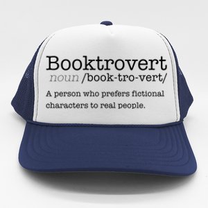 Booktrovert Reading Dictionary Funny Book Introvert Meme Funny Gift Trucker Hat