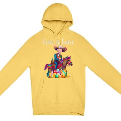 Biden Ride Donkey, Sombrero, Easter Egg Hunt Premium Pullover Hoodie