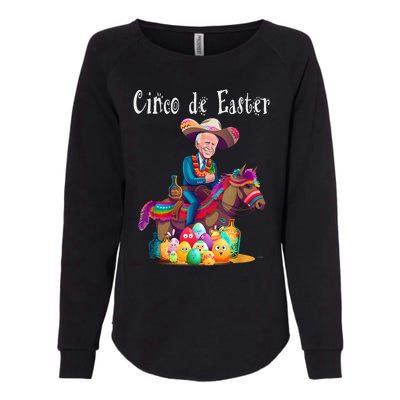 Biden Ride Donkey, Sombrero, Easter Egg Hunt Womens California Wash Sweatshirt