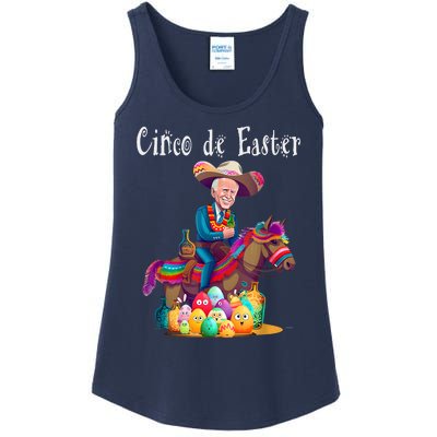 Biden Ride Donkey, Sombrero, Easter Egg Hunt Ladies Essential Tank