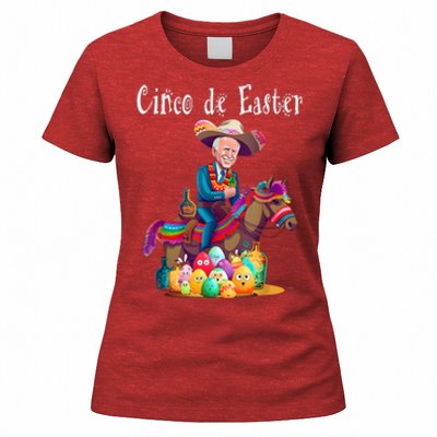 Biden Ride Donkey, Sombrero, Easter Egg Hunt Women's T-Shirt