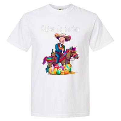 Biden Ride Donkey, Sombrero, Easter Egg Hunt Garment-Dyed Heavyweight T-Shirt