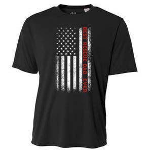 Best Rescue Dad Ever American Flag Rescue Dad FatherS Day Cooling Performance Crew T-Shirt