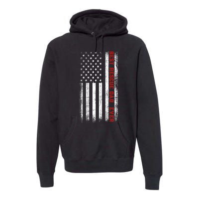 Best Rescue Dad Ever American Flag Rescue Dad FatherS Day Premium Hoodie