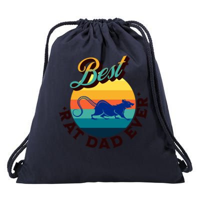 Best Rat Dad Ever Drawstring Bag