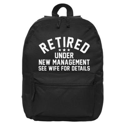 Best Retired Design Retiree Retired Retirement 16 in Basic Backpack