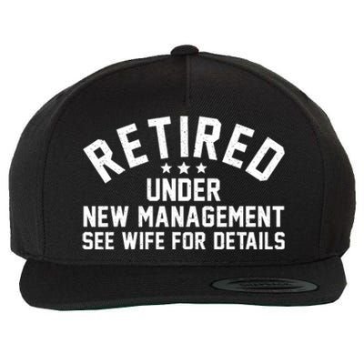 Best Retired Design Retiree Retired Retirement Wool Snapback Cap