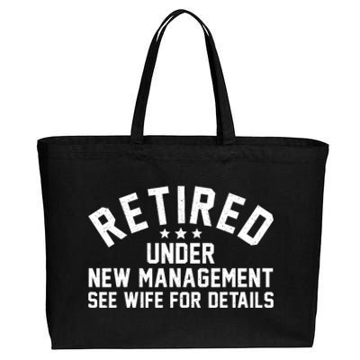 Best Retired Design Retiree Retired Retirement Cotton Canvas Jumbo Tote