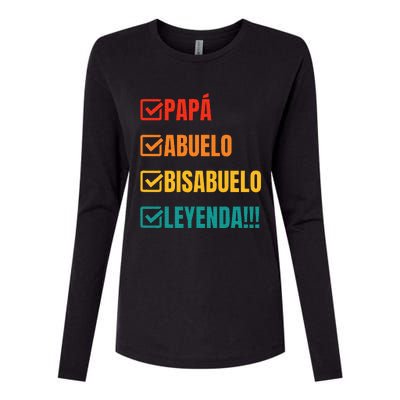 Bisabuelo Regalo Divertido Y Anuncio Bisabuelo Leyenda Womens Cotton Relaxed Long Sleeve T-Shirt