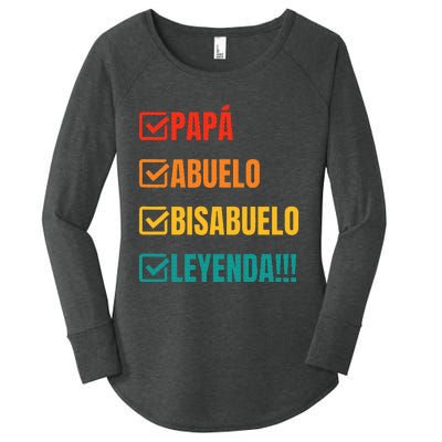 Bisabuelo Regalo Divertido Y Anuncio Bisabuelo Leyenda Women's Perfect Tri Tunic Long Sleeve Shirt