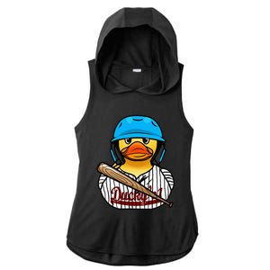 Baseball Rubber Duck Sporty Ladies PosiCharge Tri-Blend Wicking Draft Hoodie Tank