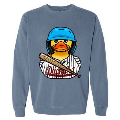 Baseball Rubber Duck Sporty Garment-Dyed Sweatshirt