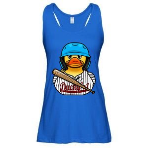 Baseball Rubber Duck Sporty Ladies Essential Flowy Tank