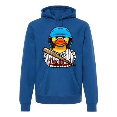 Baseball Rubber Duck Sporty Premium Hoodie