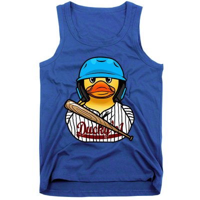 Baseball Rubber Duck Sporty Tank Top