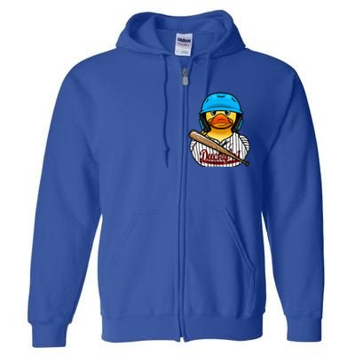 Baseball Rubber Duck Sporty Full Zip Hoodie