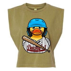 Baseball Rubber Duck Sporty Garment-Dyed Women's Muscle Tee