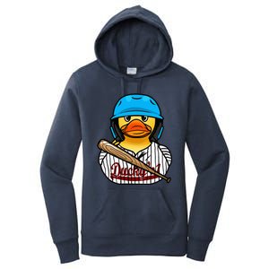 Baseball Rubber Duck Sporty Women's Pullover Hoodie