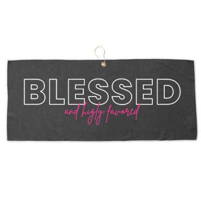 Blessed Religious Evangelist Bible Verse Christian Gift Large Microfiber Waffle Golf Towel