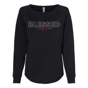 Blessed Religious Evangelist Bible Verse Christian Gift Womens California Wash Sweatshirt