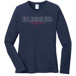 Blessed Religious Evangelist Bible Verse Christian Gift Ladies Long Sleeve Shirt