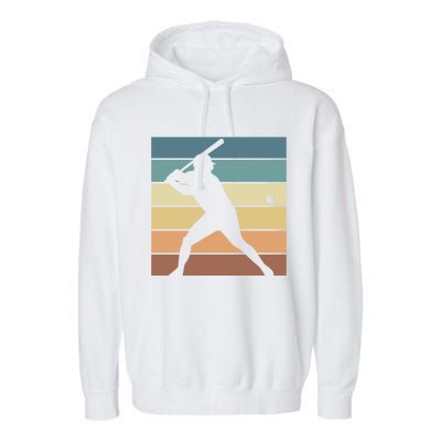 Baseball Retro Evolution Cool Funny Baseball Fan Pitcher Funny Gift Garment-Dyed Fleece Hoodie