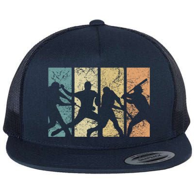 Baseball Retro Evolution Cool Baseball Funny Sports Home Run Gift Flat Bill Trucker Hat