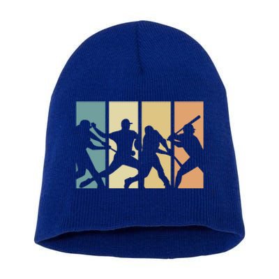 Baseball Retro Evolution Design For Baseball Fans And Meaningful Gift Short Acrylic Beanie