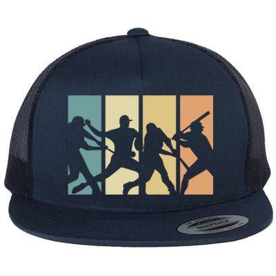 Baseball Retro Evolution Design For Baseball Fans And Meaningful Gift Flat Bill Trucker Hat