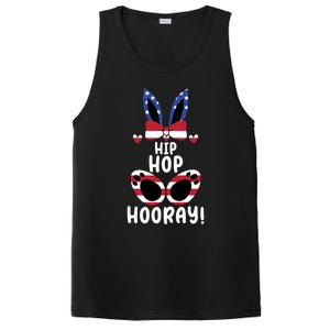 Bunny Rabbit Eggs Hunting Happy Easter Day Hip Hop Hooray Gift PosiCharge Competitor Tank