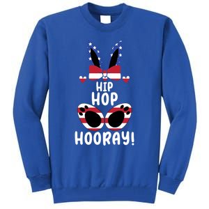 Bunny Rabbit Eggs Hunting Happy Easter Day Hip Hop Hooray Gift Tall Sweatshirt