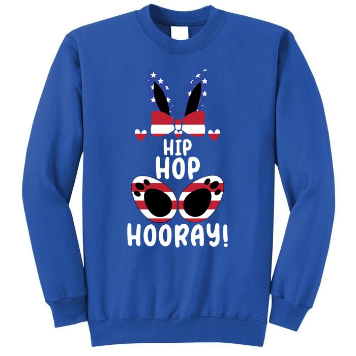 Bunny Rabbit Eggs Hunting Happy Easter Day Hip Hop Hooray Gift Tall Sweatshirt