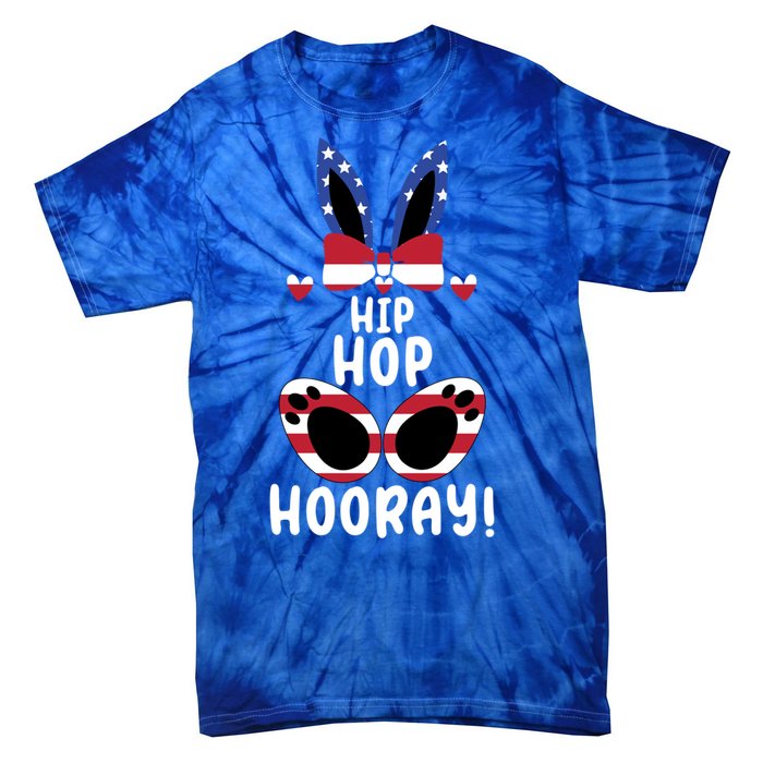 Bunny Rabbit Eggs Hunting Happy Easter Day Hip Hop Hooray Gift Tie-Dye T-Shirt