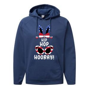 Bunny Rabbit Eggs Hunting Happy Easter Day Hip Hop Hooray Gift Performance Fleece Hoodie