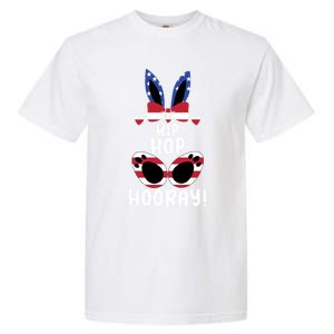 Bunny Rabbit Eggs Hunting Happy Easter Day Hip Hop Hooray Gift Garment-Dyed Heavyweight T-Shirt