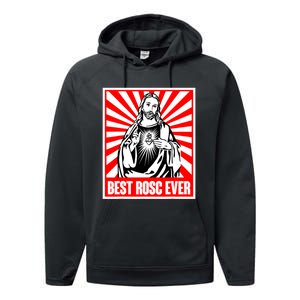 Best Rosc Ever Jesus Christian God Prayer Faith Performance Fleece Hoodie