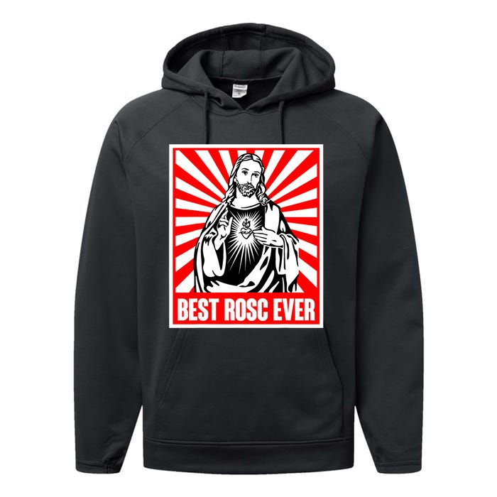 Best Rosc Ever Jesus Christian God Prayer Faith Performance Fleece Hoodie