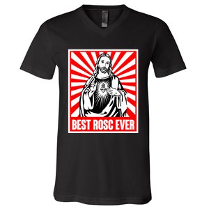 Best Rosc Ever Jesus Christian God Prayer Faith V-Neck T-Shirt