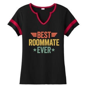 Best Roommate Ever Cool Gift Ladies Halftime Notch Neck Tee