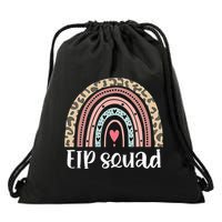 Boho Rainbow EIP Squad Early Intervention Program ECSE Team Drawstring Bag