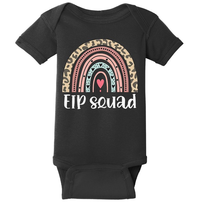 Boho Rainbow EIP Squad Early Intervention Program ECSE Team Baby Bodysuit