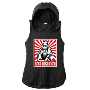 Best Rosc Ever Jesus Christian Ladies PosiCharge Tri-Blend Wicking Draft Hoodie Tank