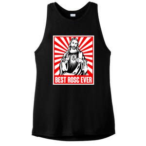 Best Rosc Ever Jesus Christian Ladies PosiCharge Tri-Blend Wicking Tank