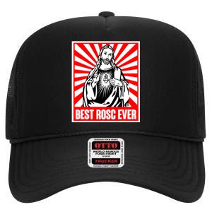 Best Rosc Ever Jesus Christian High Crown Mesh Back Trucker Hat