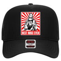 Best Rosc Ever Jesus Christian High Crown Mesh Back Trucker Hat