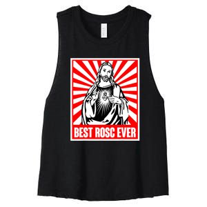 Best Rosc Ever Jesus Christian Women's Racerback Cropped Tank